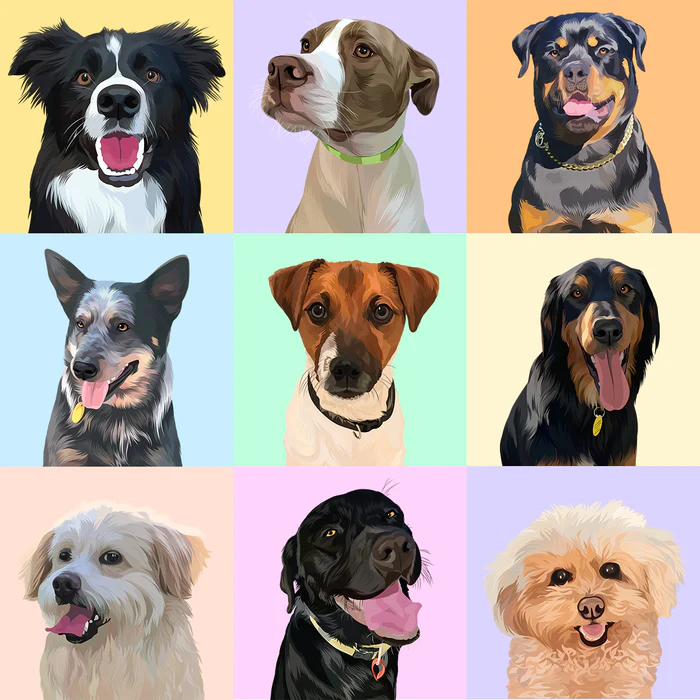 Turn Your Pet's Personality into Art with Custom Pet Portraits from The Brooklyn